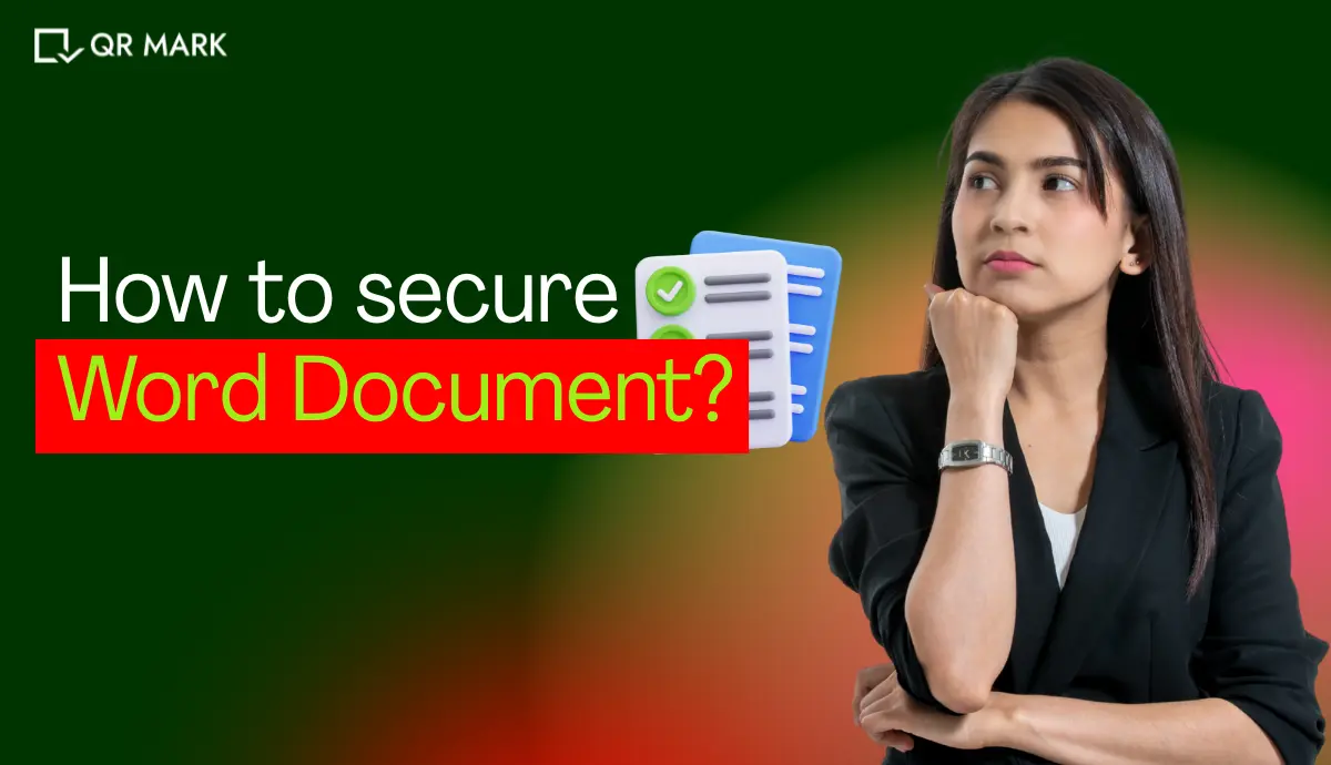 an image that tell about how to secure word document