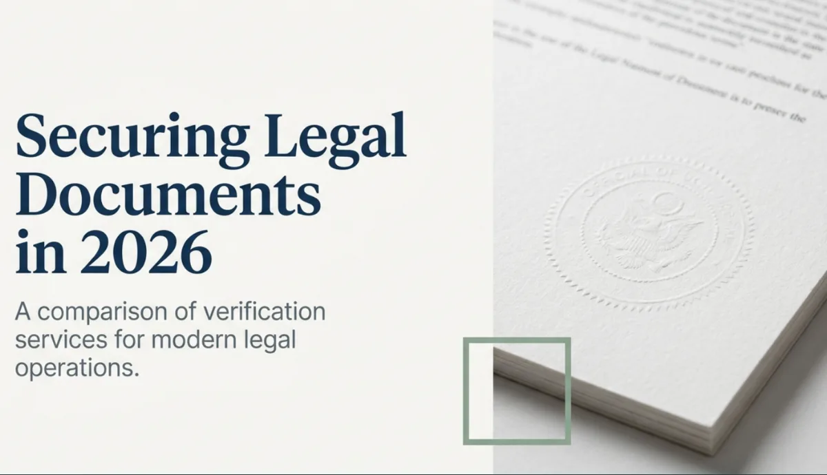Comparing Legal Document Verification Services in 2026